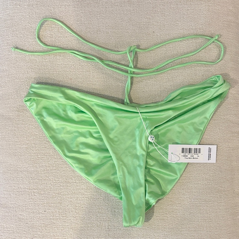 Frankie's Bikinis Lime Green Bikini Bottom